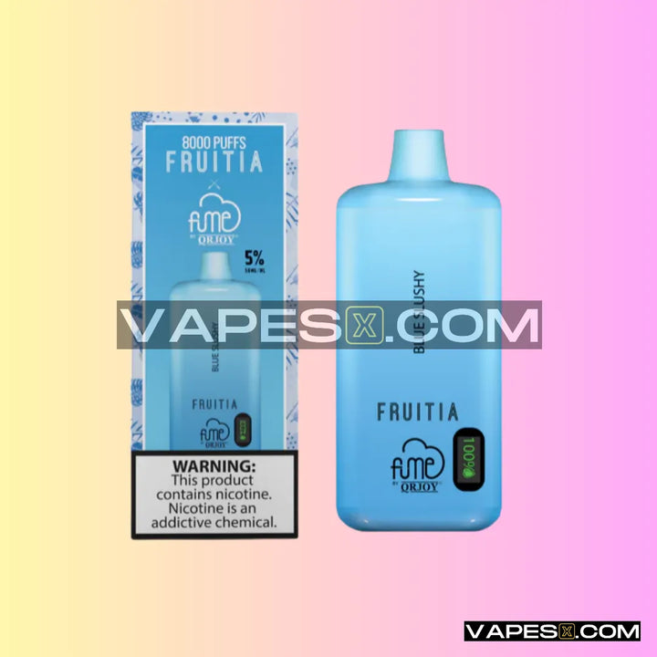 FRUITIA X FUME DISPOSABLE VAPE - BLUE SLUSHY