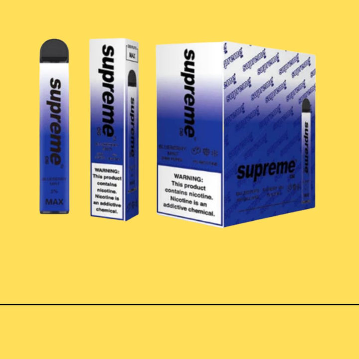 Supreme Max 5% Nicotine Disposable Vape 2000 - Blueberry mint