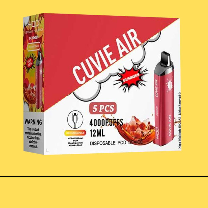Cuvie AIR DISPOSABLE VAPE 4000 - COLA GUMMY / Gummies By HQD Tech