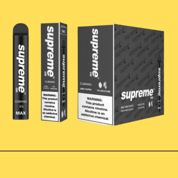 Supreme Max 5% Nicotine Disposable Vape 2000 - Cubano