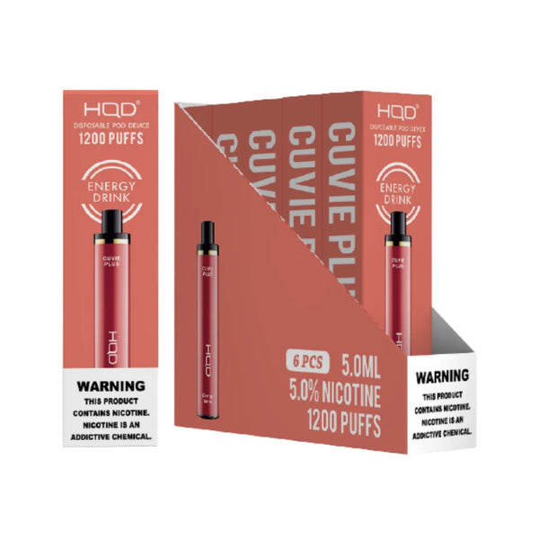 Energy Drink Cuvie Plus DISPOSABLE VAPE 1200 by HQD   
