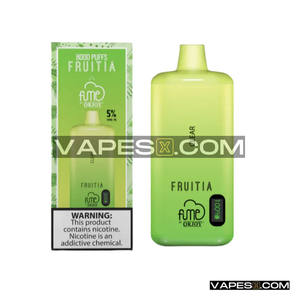 FRUITIA X FUME DISPOSABLE VAPE - CLEAR