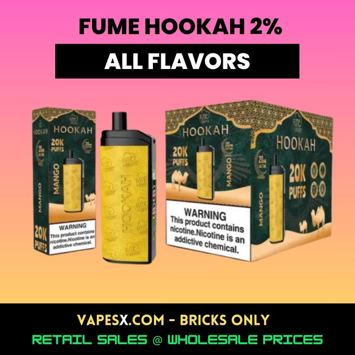FUME Hookah 2% Disposable Vape Device (10- Pack)