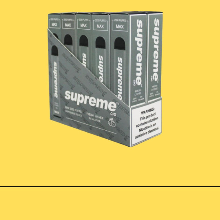 Supreme Max 5% Nicotine Disposable Vape 2000 - Fresh lychee