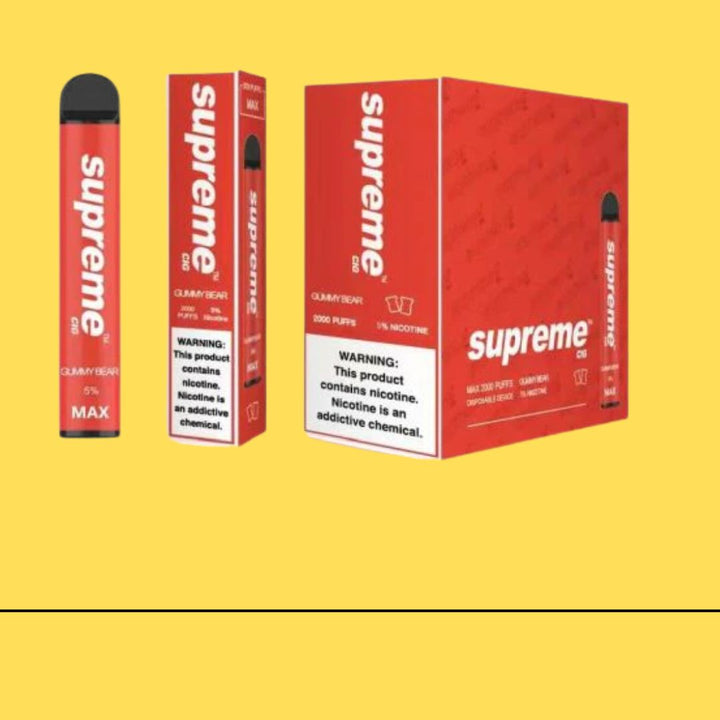 Supreme Max 5% Nicotine Disposable Vape 2000 - Gummy bear