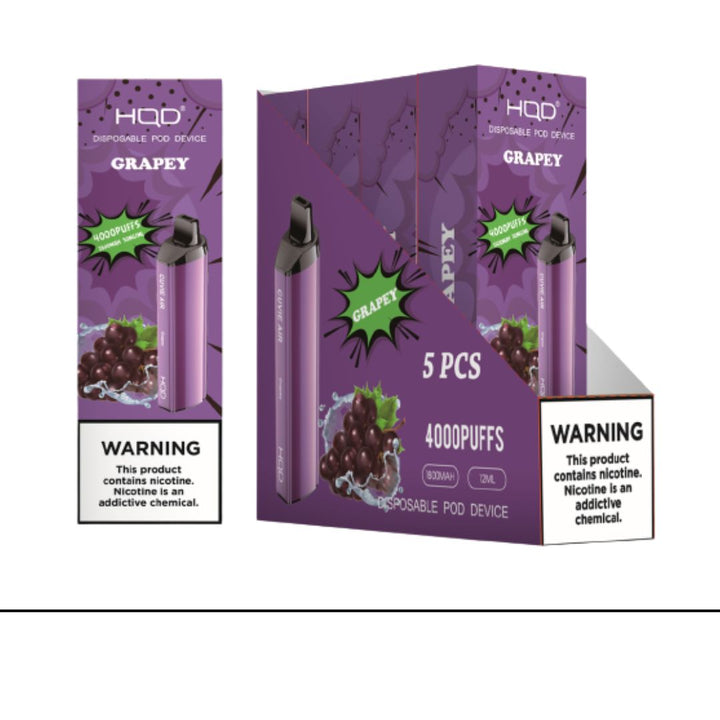 Grapey Cuvie AIR DISPOSABLE VAPE 4000 by HQD Tech   