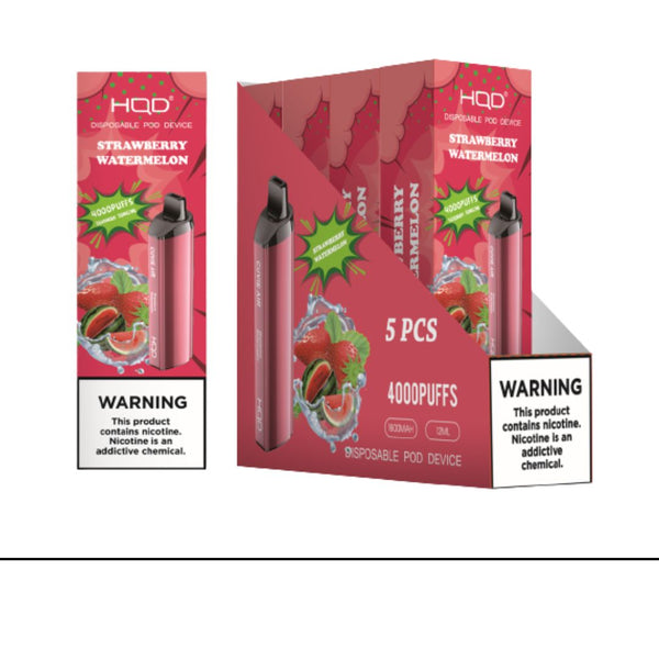 Strawberry Watermelon Cuvie AIR DISPOSABLE VAPE 4000 by HQD Tech   