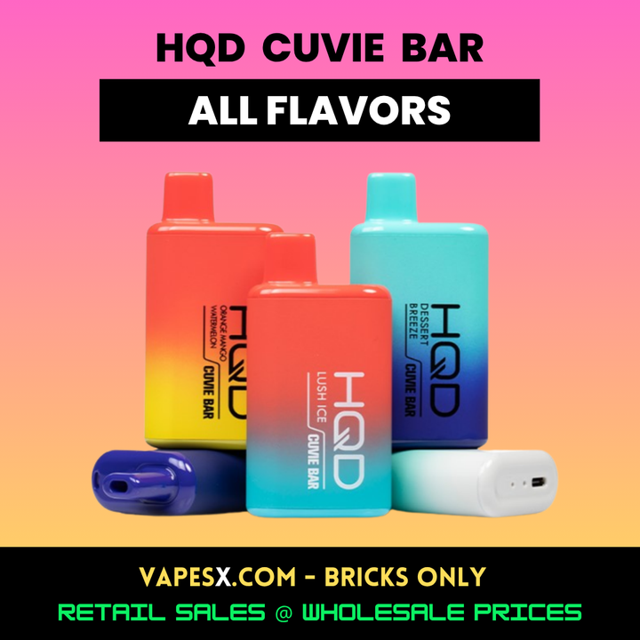 HQD Cuvie BAR (7000 Puffs) Disposable Vape (5-Pack)