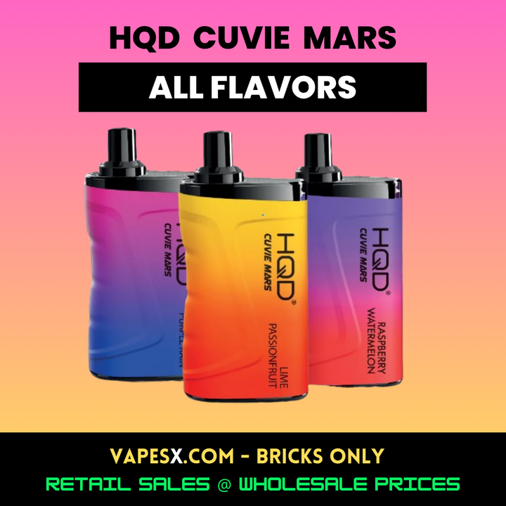HQD Cuvie Mars  (8000 Puffs) Disposable Vape (5-Pack)