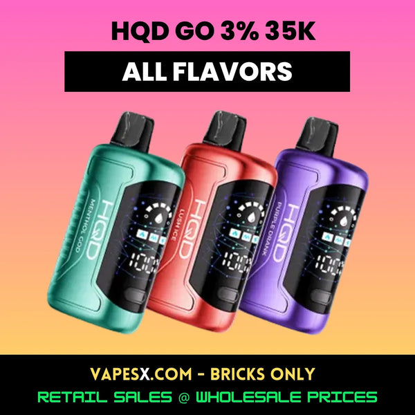 HQD GO 35K Disposable Vape 3% Nicotine (5-Pack)