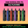 HQD Shisha 3% 20k Disposable Vape (5 Pack)