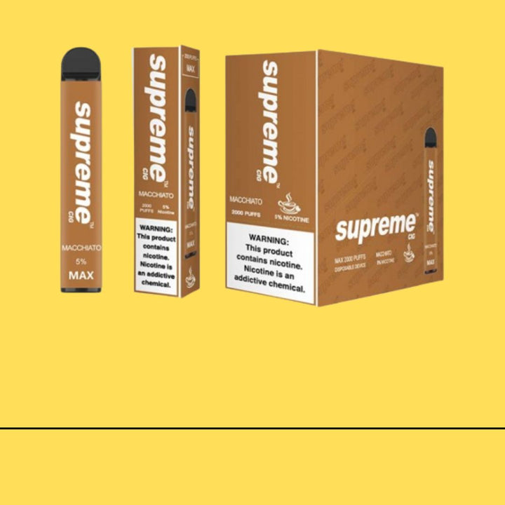 Supreme Max 5% Nicotine Disposable Vape 2000 - Macchiato