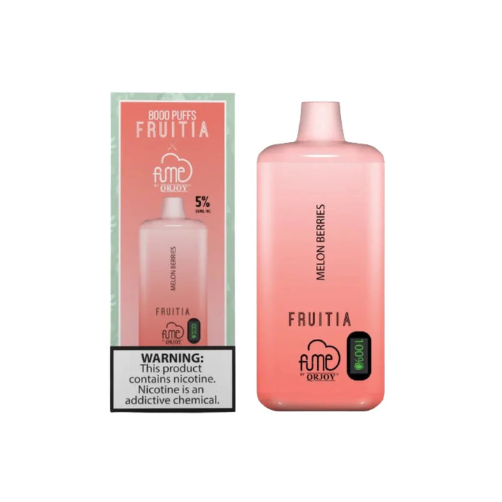 Melon Berries FRUITIA x Fume Disposable Vape 8,000 Puffs