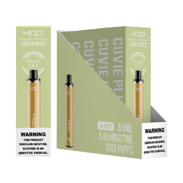 Miami Vice Cuvie Plus DISPOSABLE VAPE 1200 by HQD   