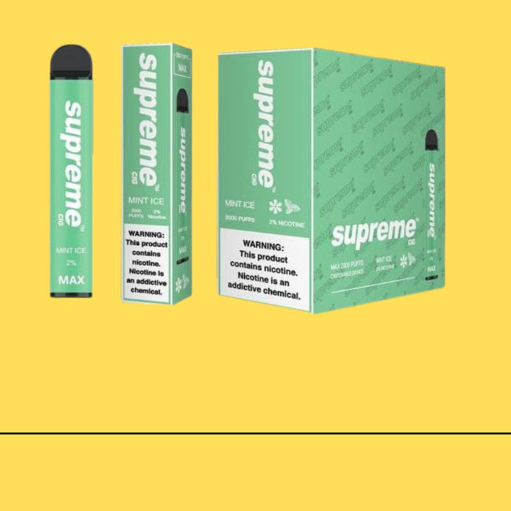 Supreme Max 5% Nicotine Disposable Vape 2000 - Mint ice