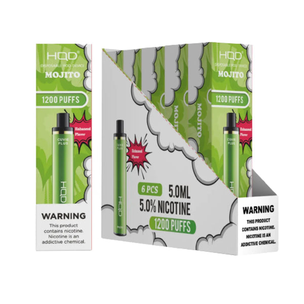 Mojito Cuvie Plus DISPOSABLE VAPE 1200 by HQD   