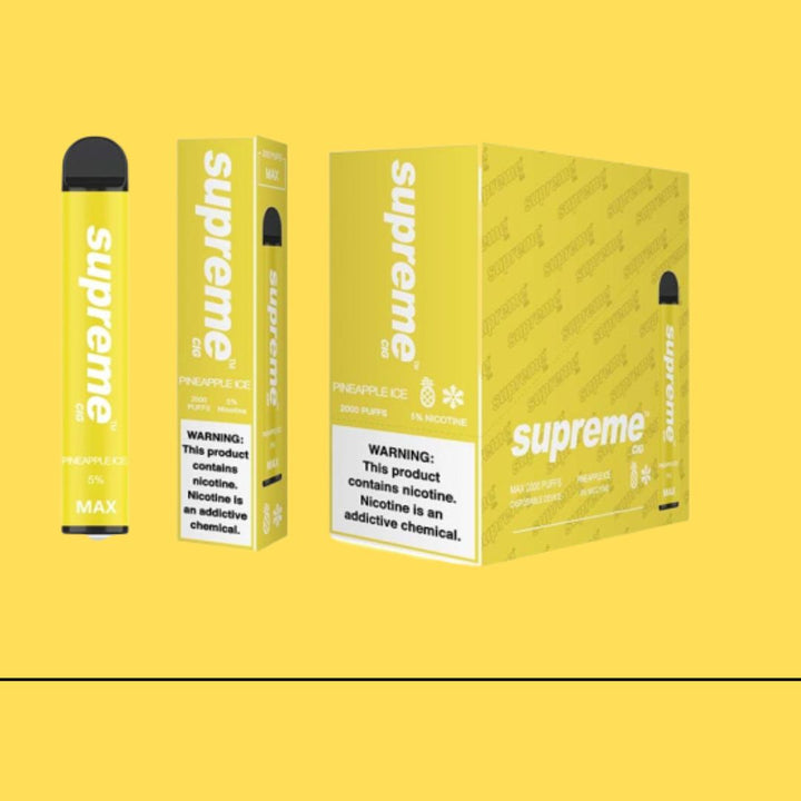Supreme Max 5% Nicotine Disposable Vape 2000 - Pineapple ice
