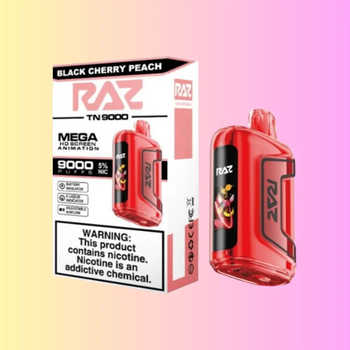 RAZ TN9000 Disposable Vape - Black Cherry Peach