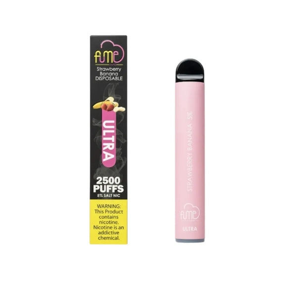 STRAWBERRY BANANA Fume Ultra Disposable Vape - 2500 Puffs 5% Nic 