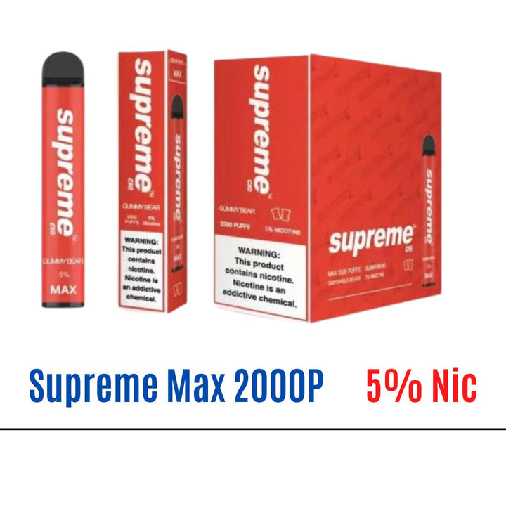 Gummy bear Supreme Max 5% Nic Disposable Vape   