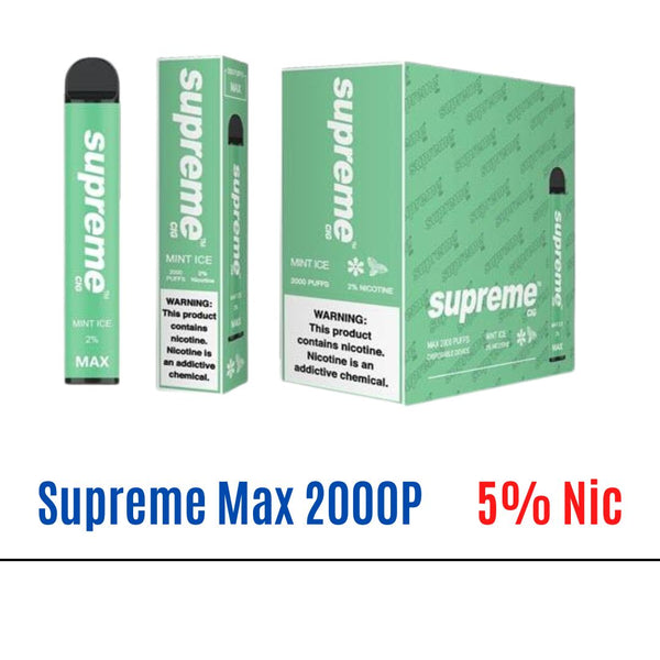 Mint ice Supreme Max 5% Nic Disposable Vape   