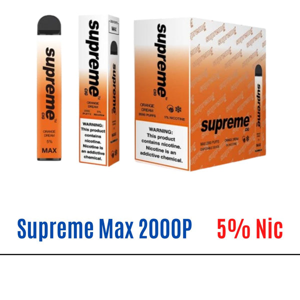 Orange dream Supreme Max 5% Nic Disposable Vape   
