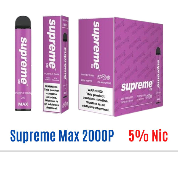Purple rain Supreme Max 5% Nic Disposable Vape   