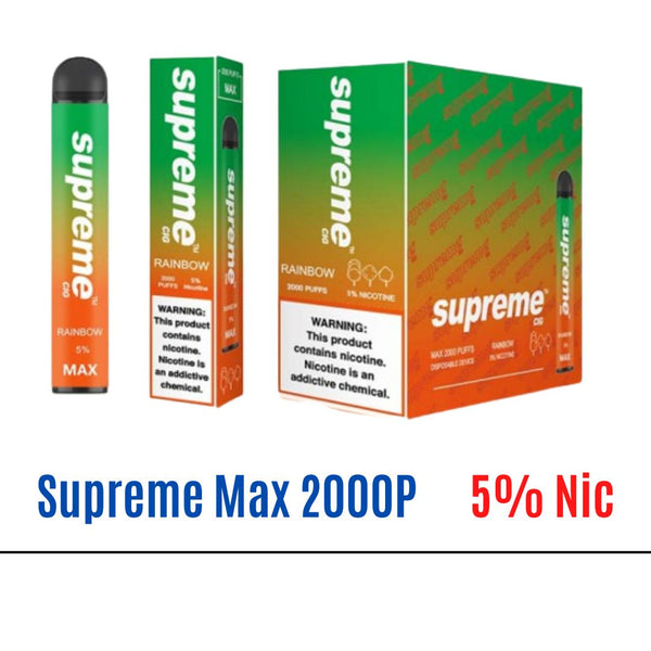 Rainbow Supreme Max 5% Nic Disposable Vape   