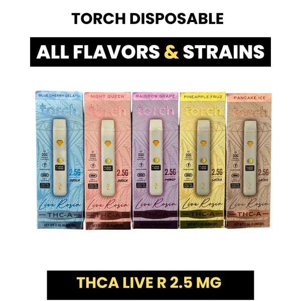 TORCH 2.5G THCA LIVE RASIN DISPOSABLE