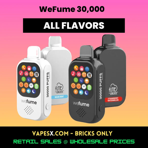 WEFUME (30,000 Puffs) Disposable Vape (5-Pack)